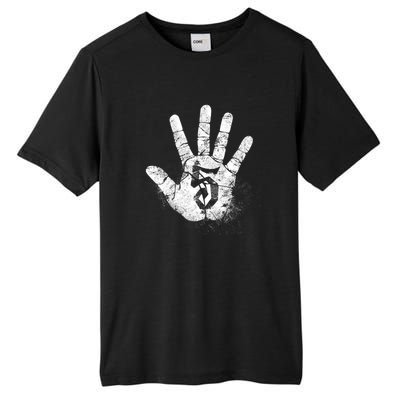 Number 5 Hi Five Hand Sign Hello Greeting Play Games Academy Gift Tall Fusion ChromaSoft Performance T-Shirt