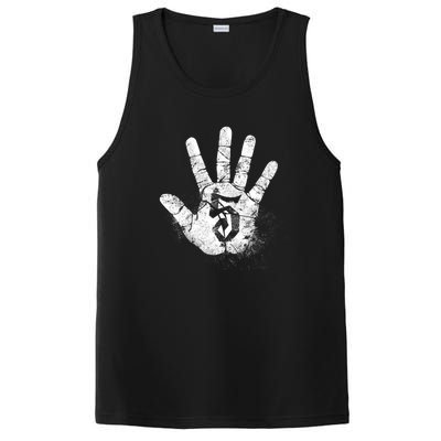 Number 5 Hi Five Hand Sign Hello Greeting Play Games Academy Gift PosiCharge Competitor Tank