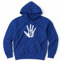 Number 5 Hi Five Hand Sign Hello Greeting Play Games Academy Gift Hoodie