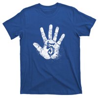 Number 5 Hi Five Hand Sign Hello Greeting Play Games Academy Gift T-Shirt