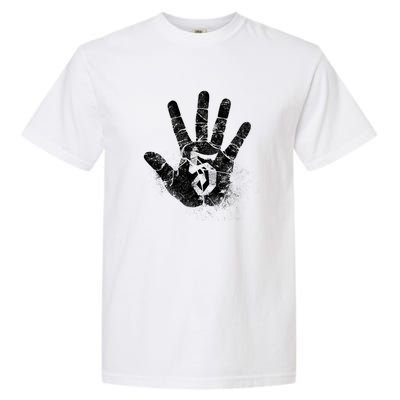 Number 5 Hi Five Hand Sign Hello Greeting Play Games Academy Gift Garment-Dyed Heavyweight T-Shirt