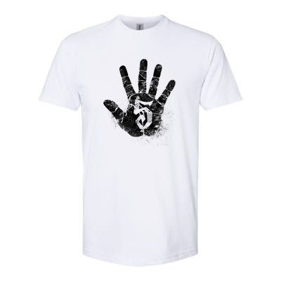 Number 5 Hi Five Hand Sign Hello Greeting Play Games Academy Gift Softstyle CVC T-Shirt