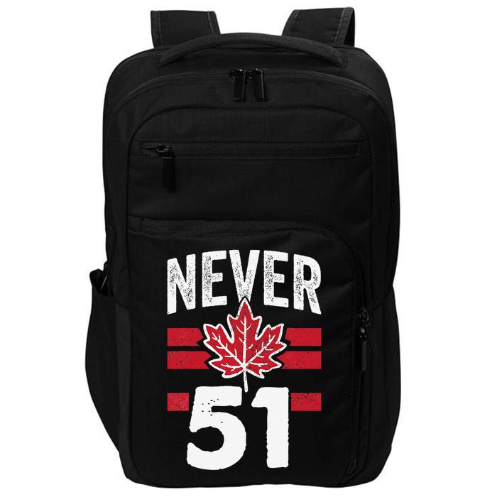 Never 51st State Canada Impact Tech Backpack