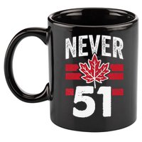 Never 51st State Canada 11oz C Handle Ceramic Mug