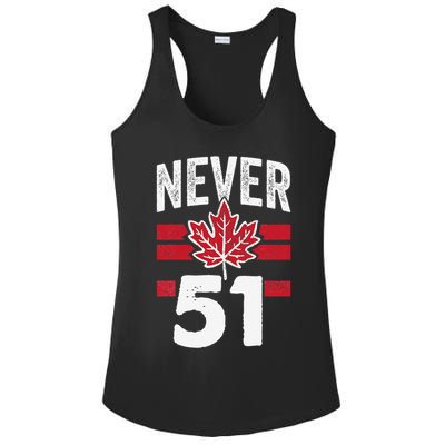 Never 51st State Canada Ladies PosiCharge Competitor Racerback Tank