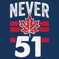 Never 51st State Canada 7 Panel Mesh Trucker Snapback Hat