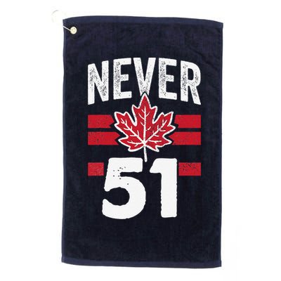 Never 51st State Canada Golf Towel