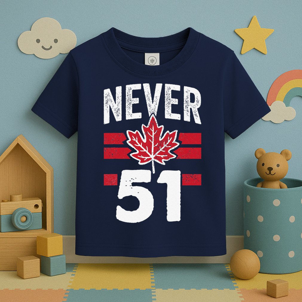 Never 51st State Canada Toddler T-Shirt