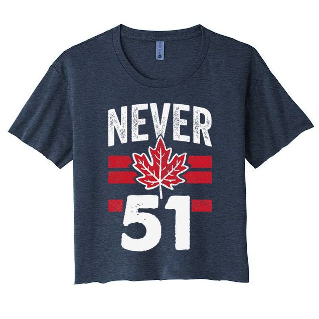 Never 51st State Canada Crop Top