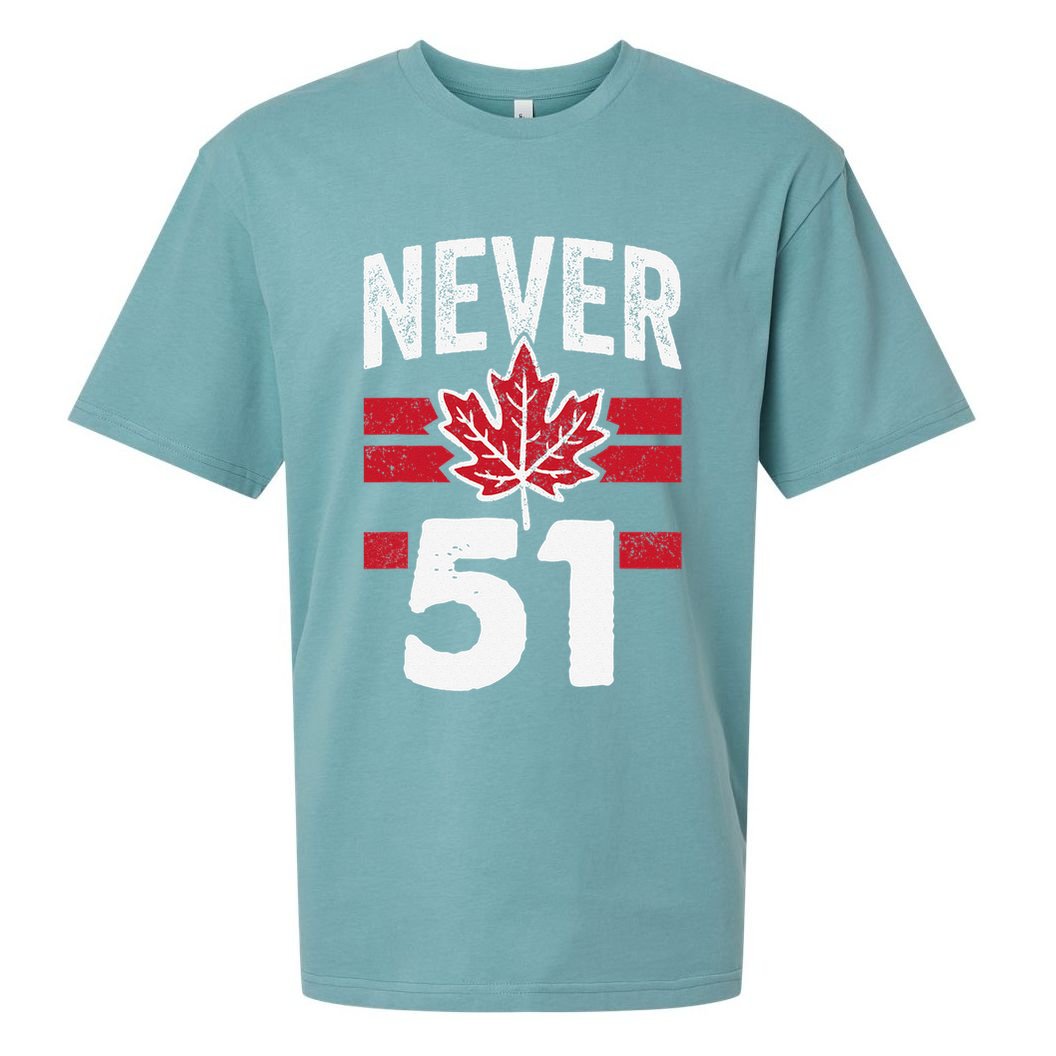 Never 51st State Canada Sueded Cloud Jersey T-Shirt