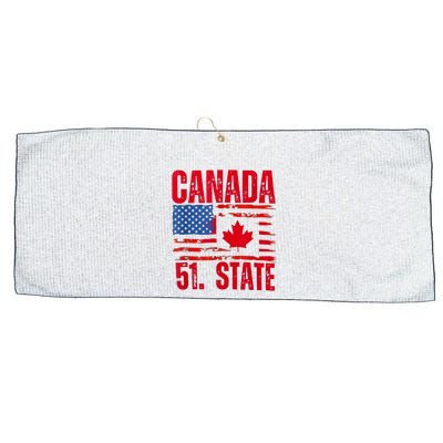 Never 51st State Canada Flag Large Microfiber Waffle Golf Towel