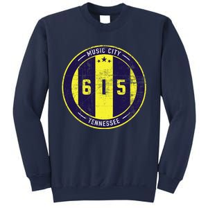 Nashville 615 Designer Round Badge - Tennessee Star Sweatshirt