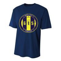 Nashville 615 Designer Round Badge - Tennessee Star Performance Sprint T-Shirt