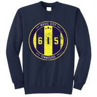 Nashville 615 Designer Round Badge - Tennessee Star Tall Sweatshirt