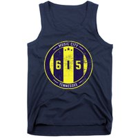 Nashville 615 Designer Round Badge - Tennessee Star Tank Top