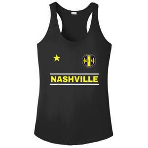 Nashville 615 Designer Round Badge - Tennessee Ladies PosiCharge Competitor Racerback Tank