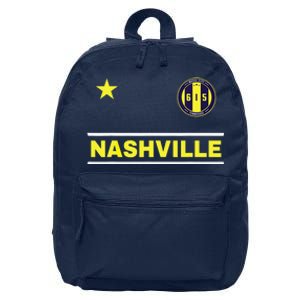 Nashville 615 Designer Round Badge - Tennessee 16 in Basic Backpack