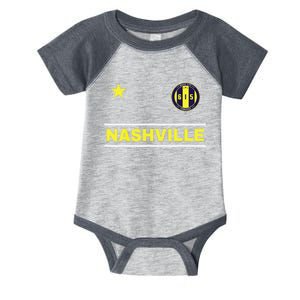 Nashville 615 Designer Round Badge - Tennessee Infant Baby Jersey Bodysuit