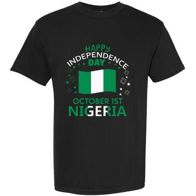 Nigeria 64th Independence Day Nigerian Pride Nigeria Flag Garment-Dyed Heavyweight T-Shirt