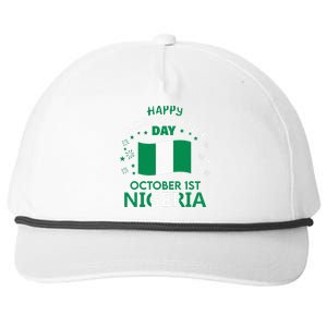 Nigeria 64th Independence Day Nigerian Pride Nigeria Flag Snapback Five-Panel Rope Hat