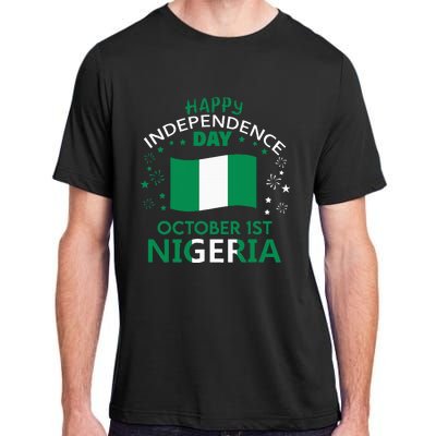 Nigeria 64th Independence Day Nigerian Pride Nigeria Flag Adult ChromaSoft Performance T-Shirt