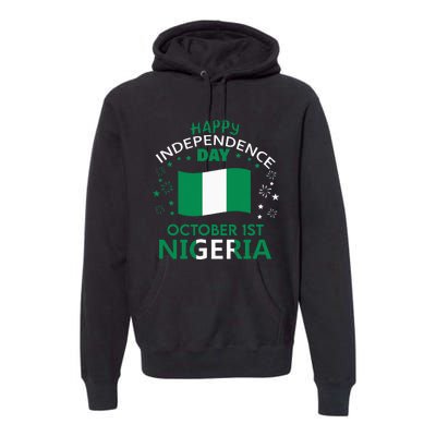 Nigeria 64th Independence Day Nigerian Pride Nigeria Flag Premium Hoodie