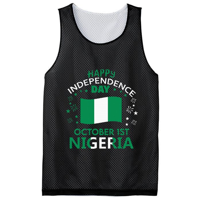 Nigeria 64th Independence Day Nigerian Pride Nigeria Flag Mesh Reversible Basketball Jersey Tank