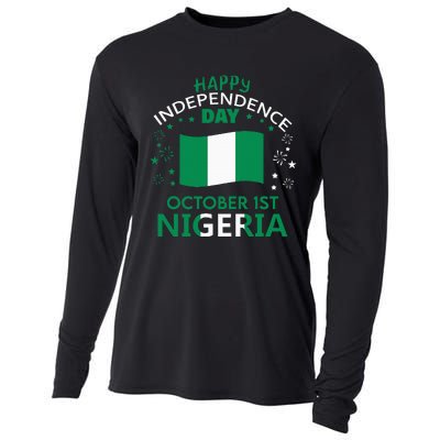 Nigeria 64th Independence Day Nigerian Pride Nigeria Flag Cooling Performance Long Sleeve Crew