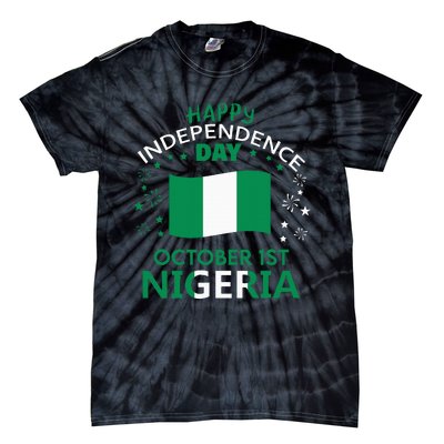 Nigeria 64th Independence Day Nigerian Pride Nigeria Flag Tie-Dye T-Shirt