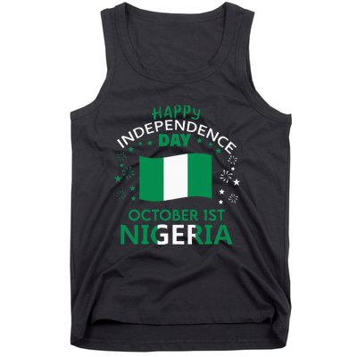 Nigeria 64th Independence Day Nigerian Pride Nigeria Flag Tank Top