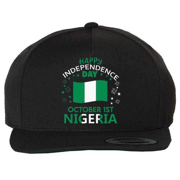 Nigeria 64th Independence Day Nigerian Pride Nigeria Flag Wool Snapback Cap