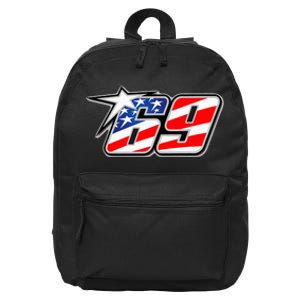 Number 69 Star 16 in Basic Backpack