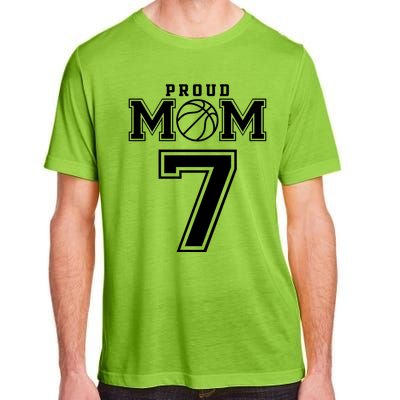 Number 7 Custom Proud Basketball Mom Personalized Gift Adult ChromaSoft Performance T-Shirt