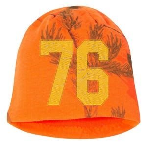 Number 76 Numbered Uniform Sports Team Jersey 76th Birthday Kati - Camo Knit Beanie