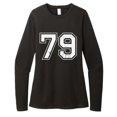 Number 79 On The Back Womens CVC Long Sleeve Shirt