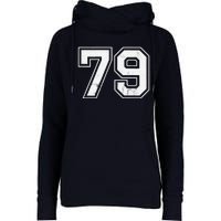 Number 79 On The Back Womens Funnel Neck Pullover Hood