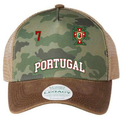 Number 7 Portugal Soccer Jersey Portuguese Football Men Women Legacy Tie Dye Trucker Hat