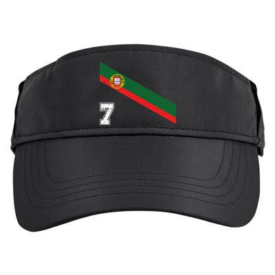 Number 7 Portugal Soccer Jersey Portuguese Football Men Women Adult Drive Performance Visor