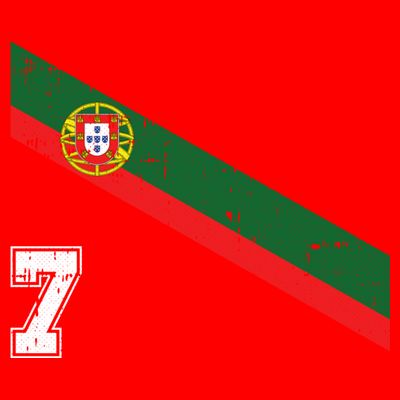 Number 7 Portugal Soccer Jersey Portuguese Football Men Women T-Shirt
