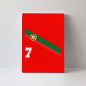 Number 7 Portugal Soccer Jersey Portuguese Football Men Women Canvas