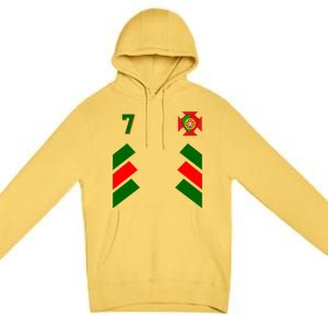 Number 7 Portugal Soccer Jersey Portuguese Football Men Women Premium Pullover Hoodie