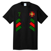 Number 7 Portugal Soccer Jersey Portuguese Football Men Women Tall T-Shirt