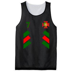 Number 7 Portugal Soccer Jersey Portuguese Football Men Women Mesh Reversible Basketball Jersey Tank