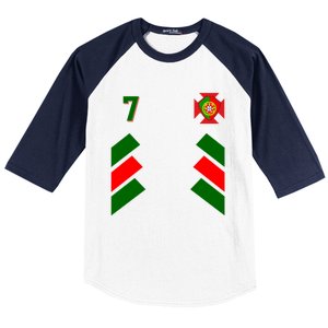 Number 7 Portugal Soccer Jersey Portuguese Football Men Women Baseball Sleeve Shirt