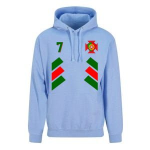 Number 7 Portugal Soccer Jersey Portuguese Football Men Women Unisex Surf Hoodie