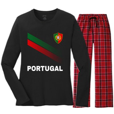 Number 7 Portugal Soccer Jersey Portuguese Football Men Women Women's Long Sleeve Flannel Pajama Set 