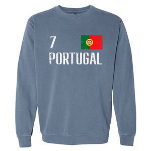 Number 7 Portugal Soccer Jersey Portuguese Football Women Garment-Dyed Sweatshirt