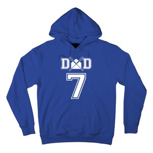 Number 7 Players Biggest Fan For Baseball Or Softball Dad Cool Gift Hoodie