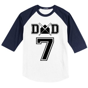 Number 7 Players Biggest Fan For Baseball Or Softball Dad Cool Gift Baseball Sleeve Shirt