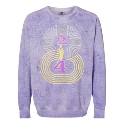 Number 8 And 24 Basketball Sport Memorial Colorblast Crewneck Sweatshirt